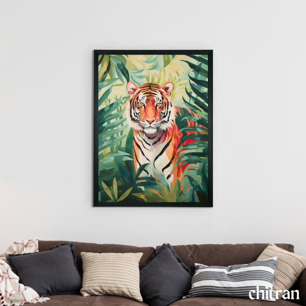 Tiger - Wild life themed canvas wall print