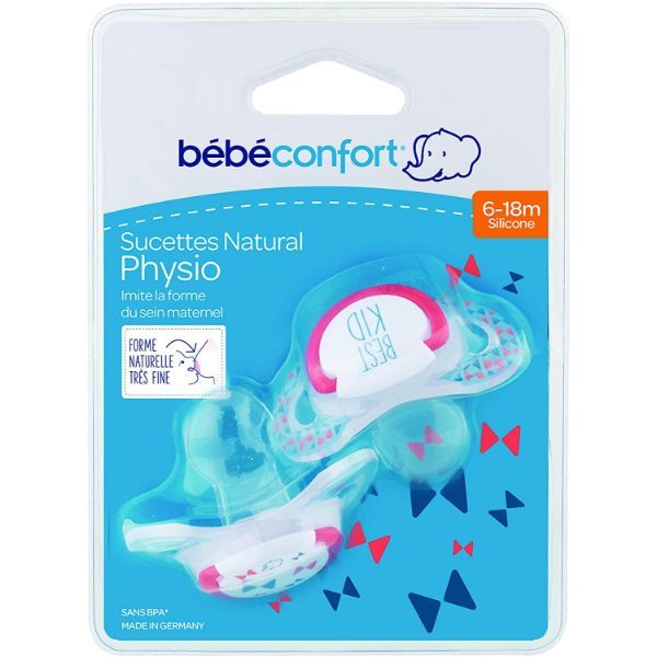 Bebeconfort Silicone Soother Best Kid 6/18 Months 2 Pieces