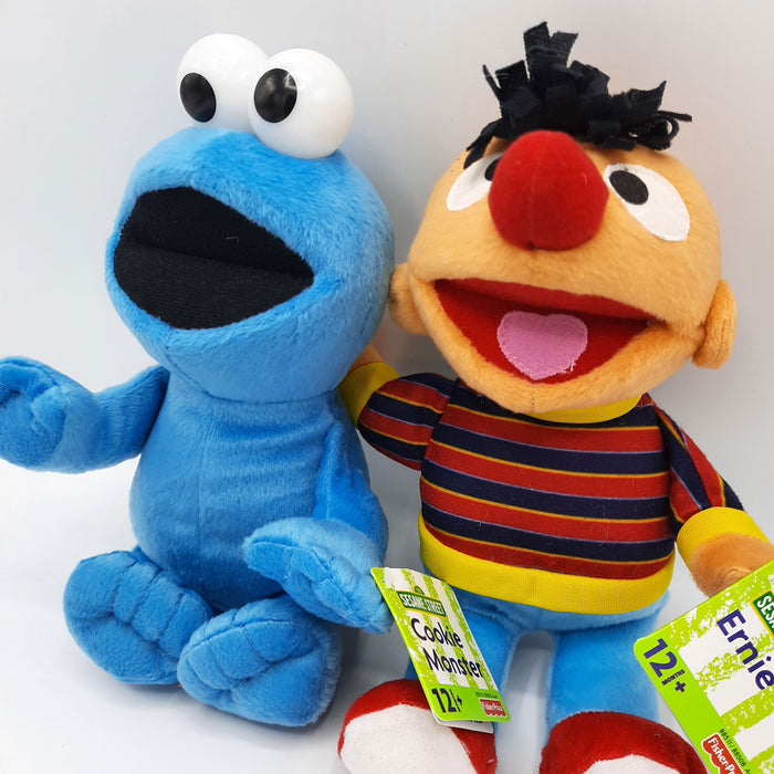 zwanger Sinewi stimuleren Voordeelset Ernie & Koekiemonster Knuffel | Toytraders.nl