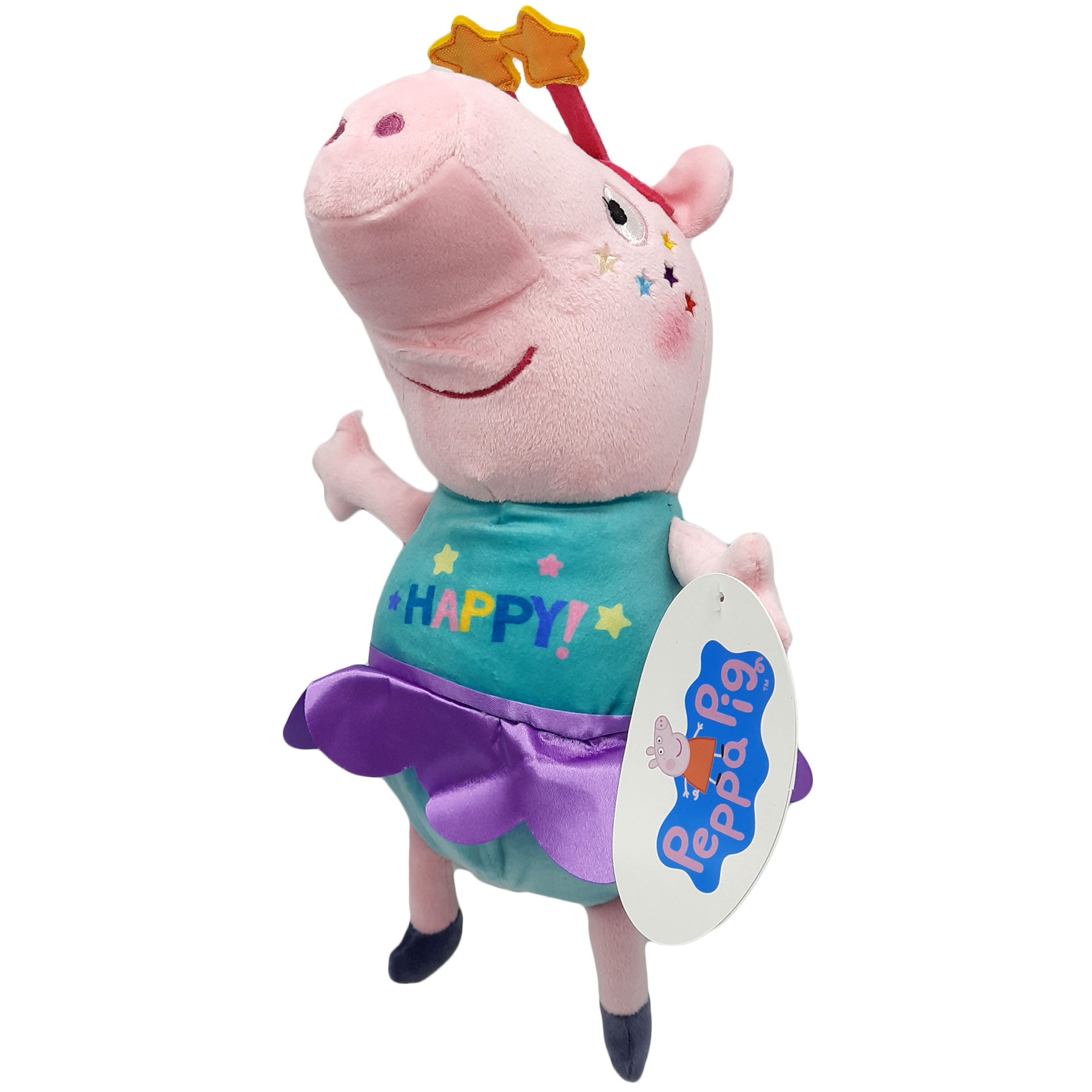 Charles Keasing filosofie Ananiver Peppa Pig Happy Knuffel (31 cm) | Toytraders.nl