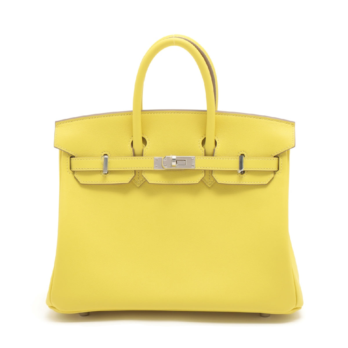 Hermes Birkin 25 Vaux Swift Jaune Ambre Gold Metal C: 2018 - Allu USA