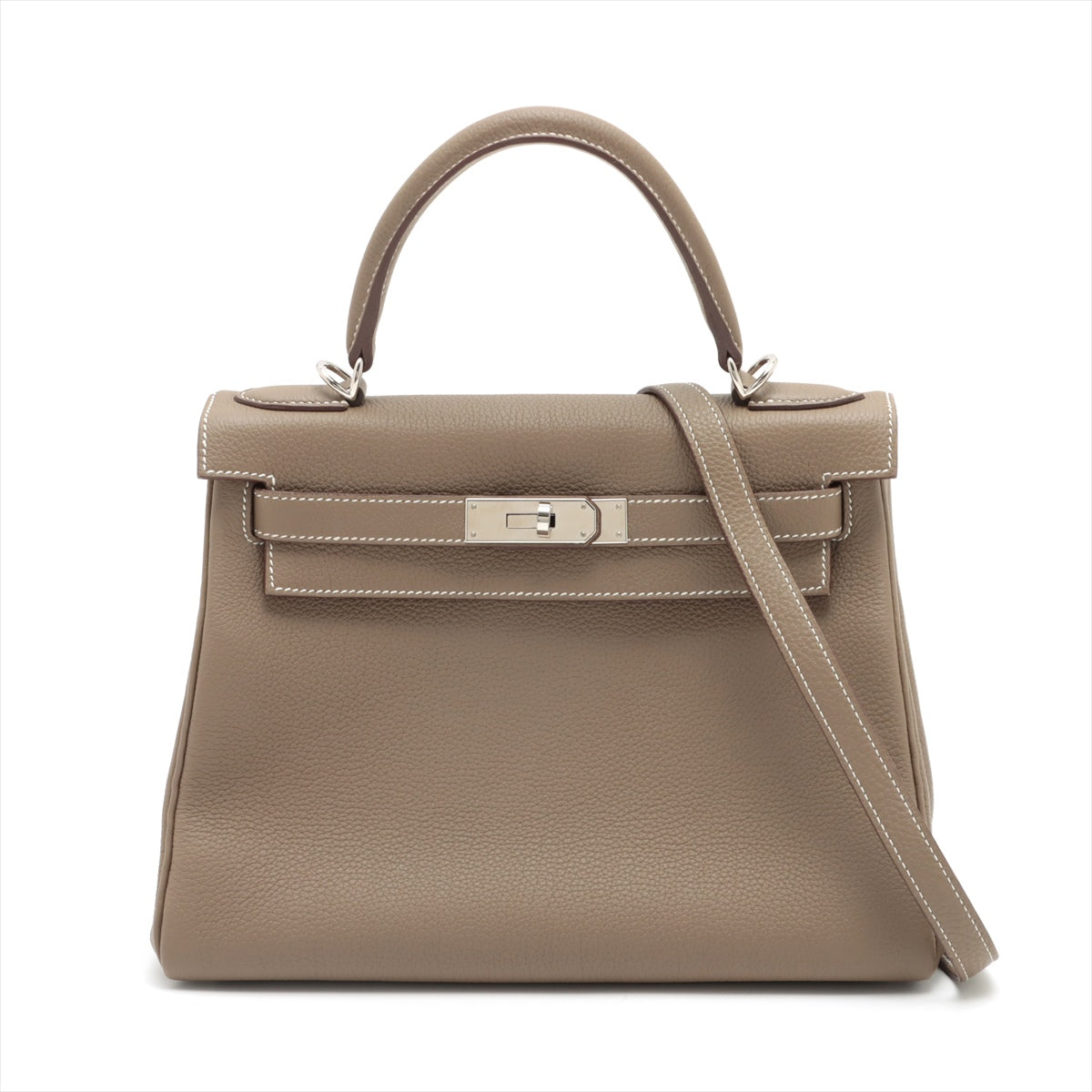 Hermès Kelly 25 Togo Mushroom Gold Metal U: 2022 - Allu USA