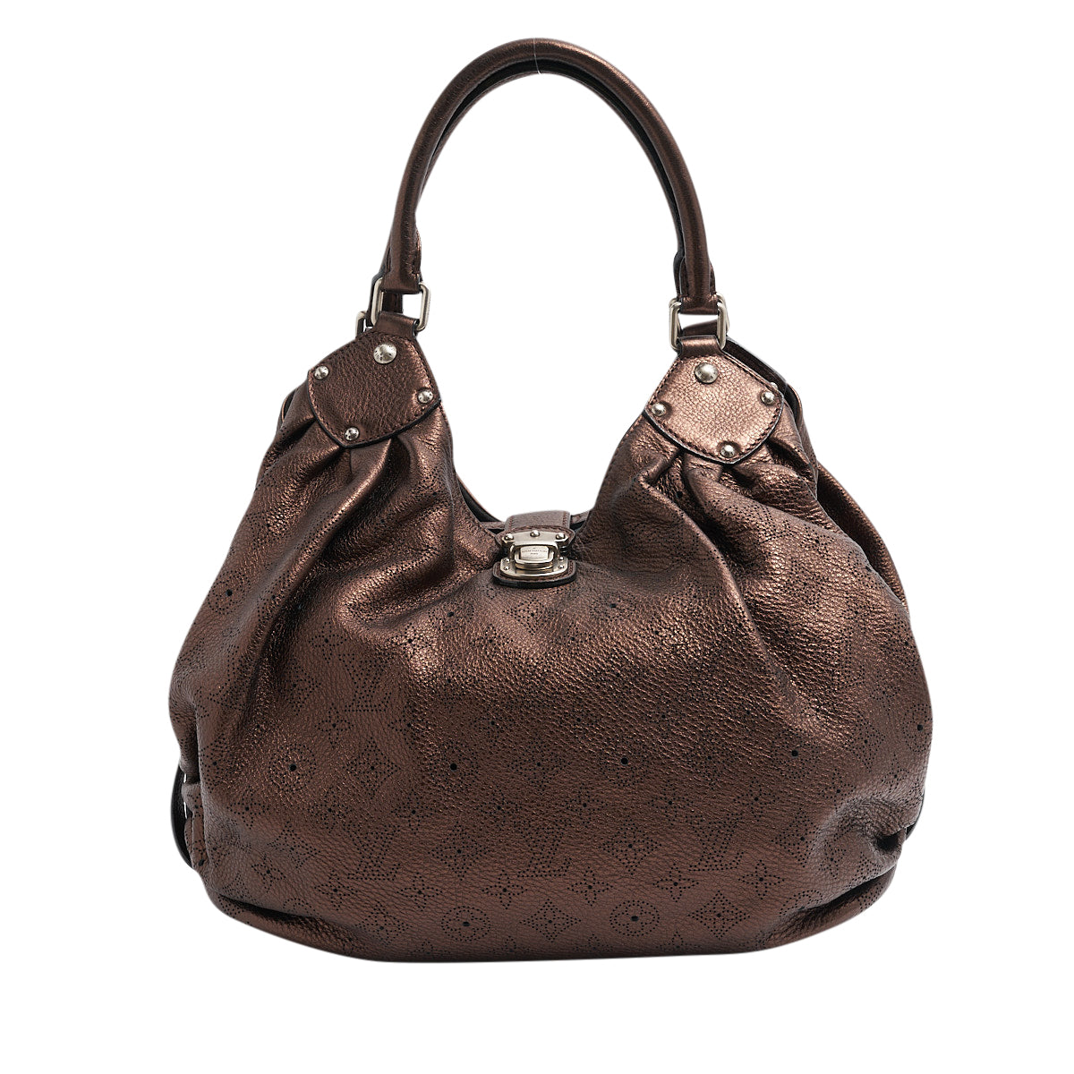 Louis Vuitton, Bags, Louis Vuitton Mahina Hina Mm Galet Tote M534