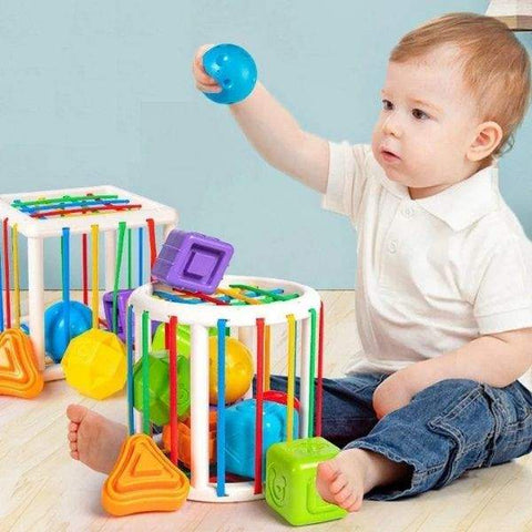 Brinquedos de Encaixe Sensorial Montessoriano