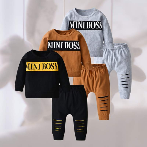 Conjuntos Bebê Menino Mini Boss | 3-24 Meses