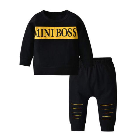 Conjuntos Bebê Menino Mini Boss | 3-24 Meses