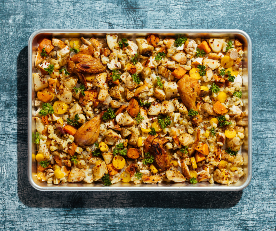 Roasted Chicken  Root Veggies Sheet Pan