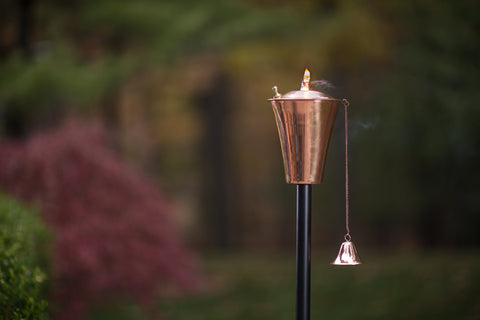 kona smooth copper tiki torch