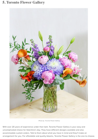 Best Flower Shop in Toronto | Toronto Flower Gallery