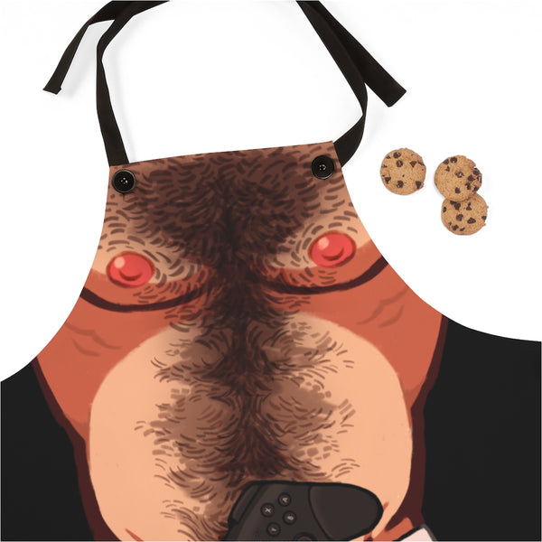 Sexy Bara Gamer Hairy Chest Apron Light Chemicollins