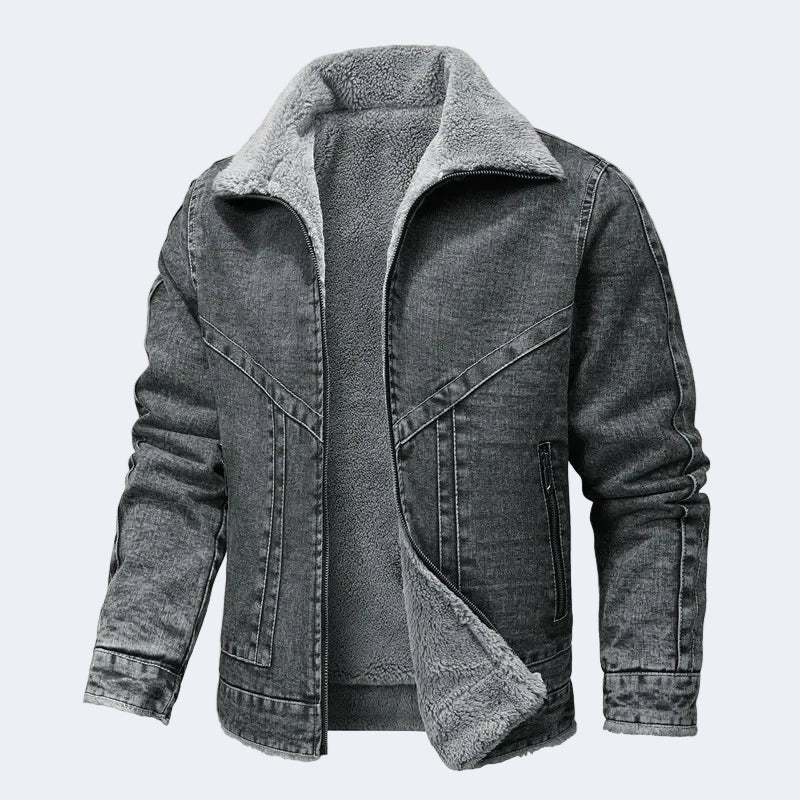 Insulated denim jacket