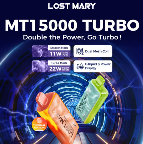 Lost Mary Features MT15000 Turbo