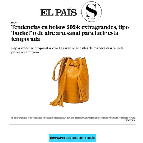 Tendencias en bolsos 2024: extragrandes, tipo ‘bucket’ o de aire artesanal para lucir esta temporada