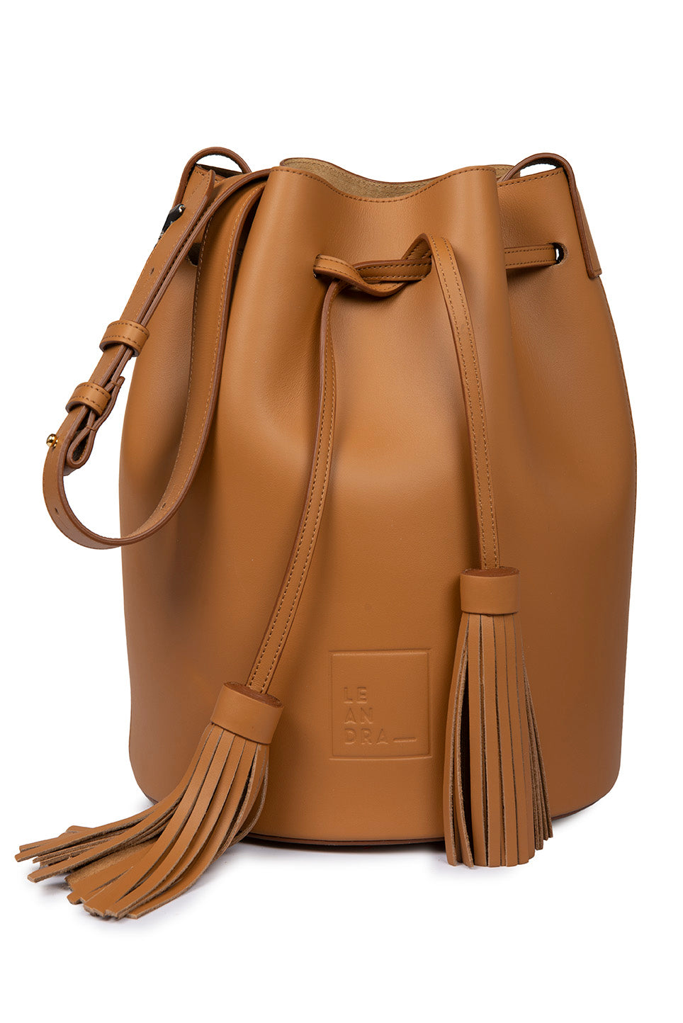Bucket Bag Leandra | Leather bucket bag made in Spain Leandra