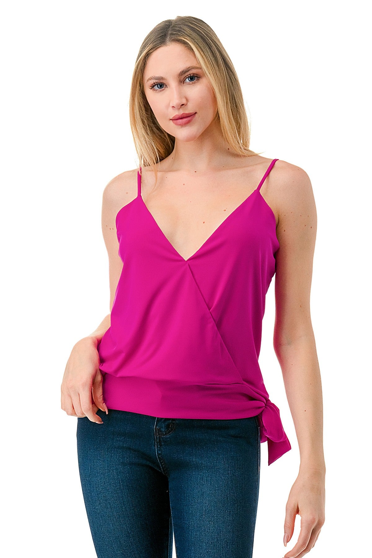 Ariella Crossover Cami w/ Side Tie