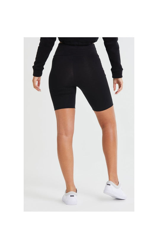 SikSilk High Waist Cycle Shorts - Black