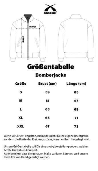 Größentabelle Bomberjacke Elegant