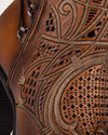 Ankle embroidered honey bootie