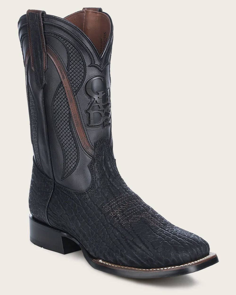 Cuadra - 4L01TC: Stylish embroidery on cowboy boot tube.