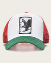 Gorra Cuadra de Mexico con parche de águila bordado