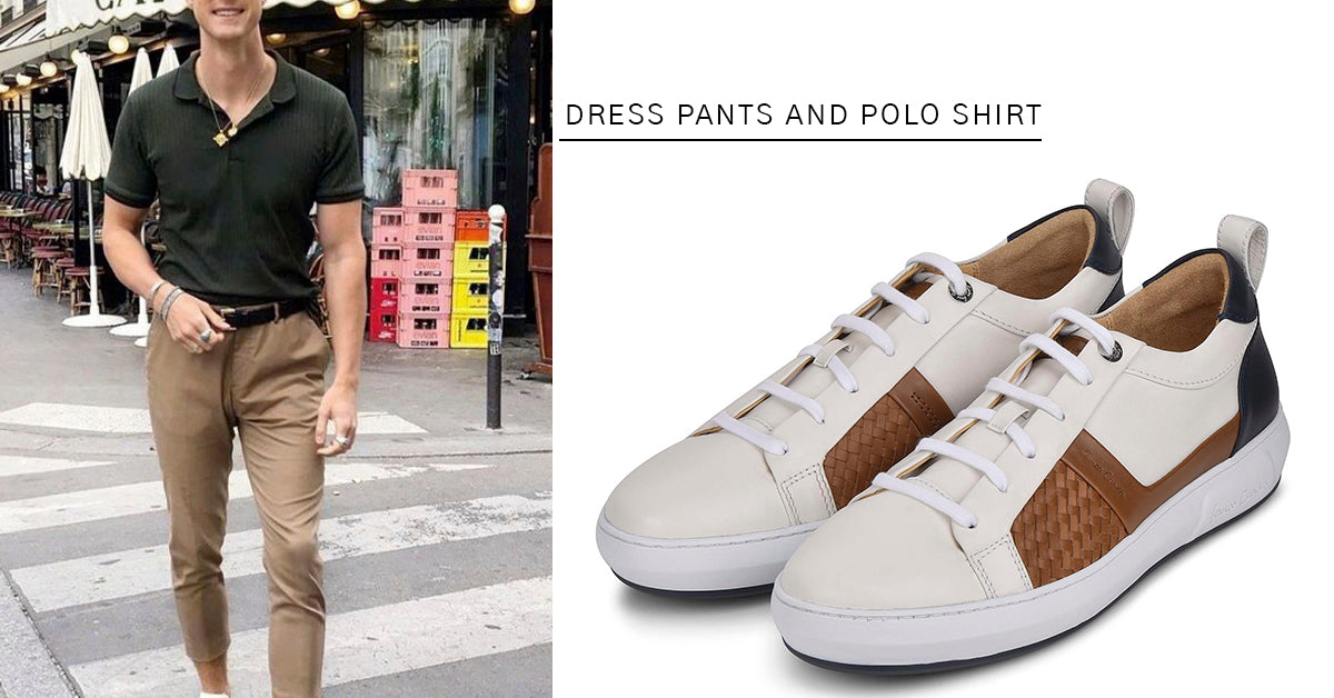 Grey Slip-on Sneakers with Polo Summer Outfits For Men After 40 (2 ideas &  outfits) | Lookastic