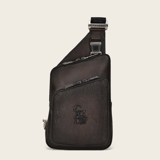 Handmade bifold black leather wallet for men - B3038RS - Cuadra Shop