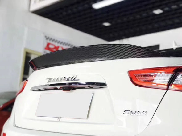 CMST Carbon Fiber Rear Spoiler for Maserati Ghibli 2014+