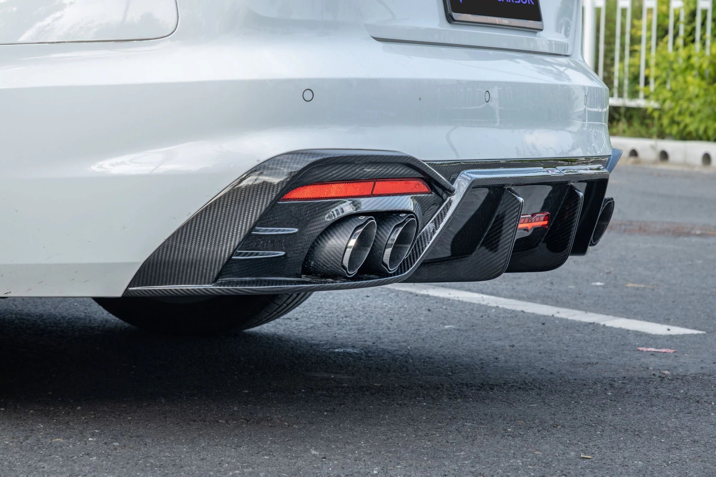 Takd Carbon Dry Carbon Fiber Rear Diffuser Ver 1 For Audi S4 And A4 S Li