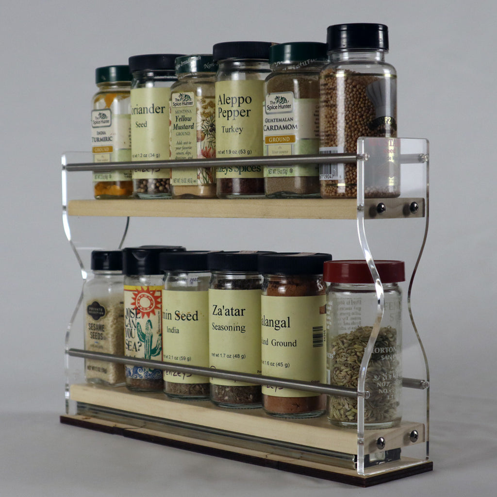 Sensible Designs SDO-SSO20-10D5H SpiceStor Organizer Spice Rack 20 Clip  10''D x 5''H