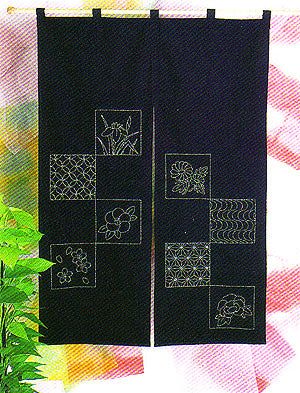 Preprinted Sashiko Cloth - Asanoha Star Pattern – Fabric Tales