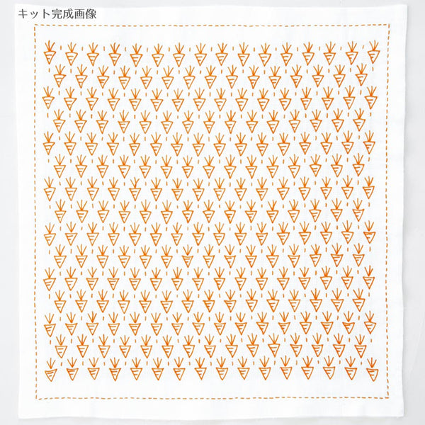 Sashiko Kit Hitomezashi Dish Towel - Fish – Fabric Tales