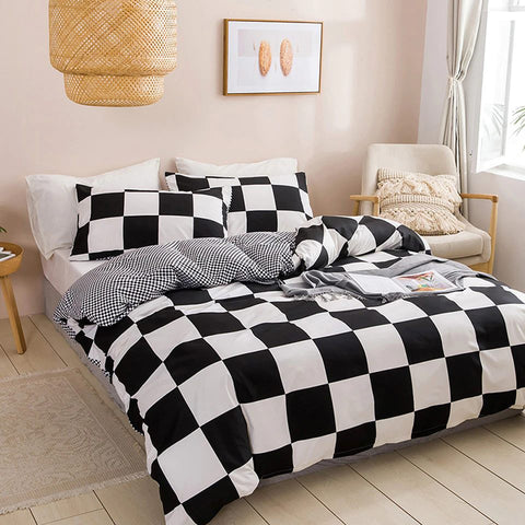checkered bedding