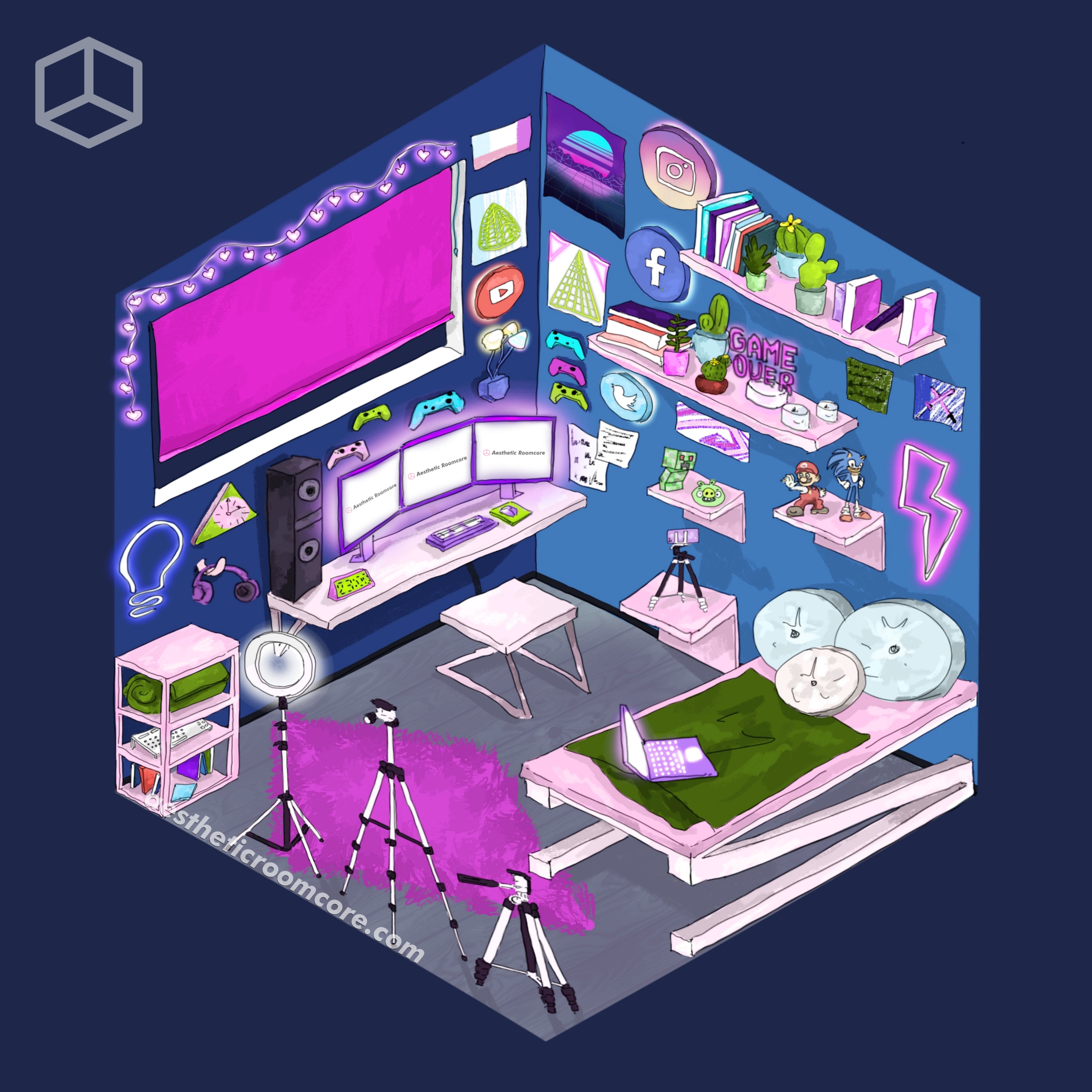 e-girl room