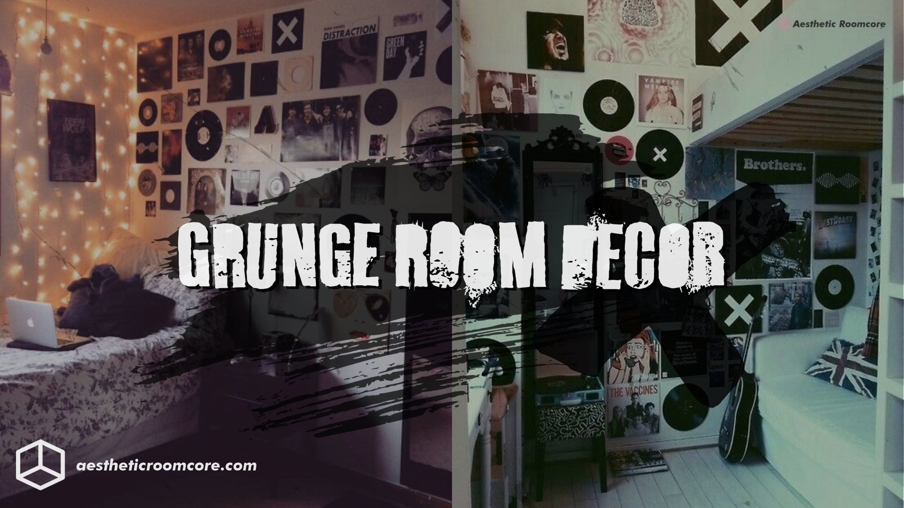 Mẫu thiết kế phòng trang trí grunge là gì?