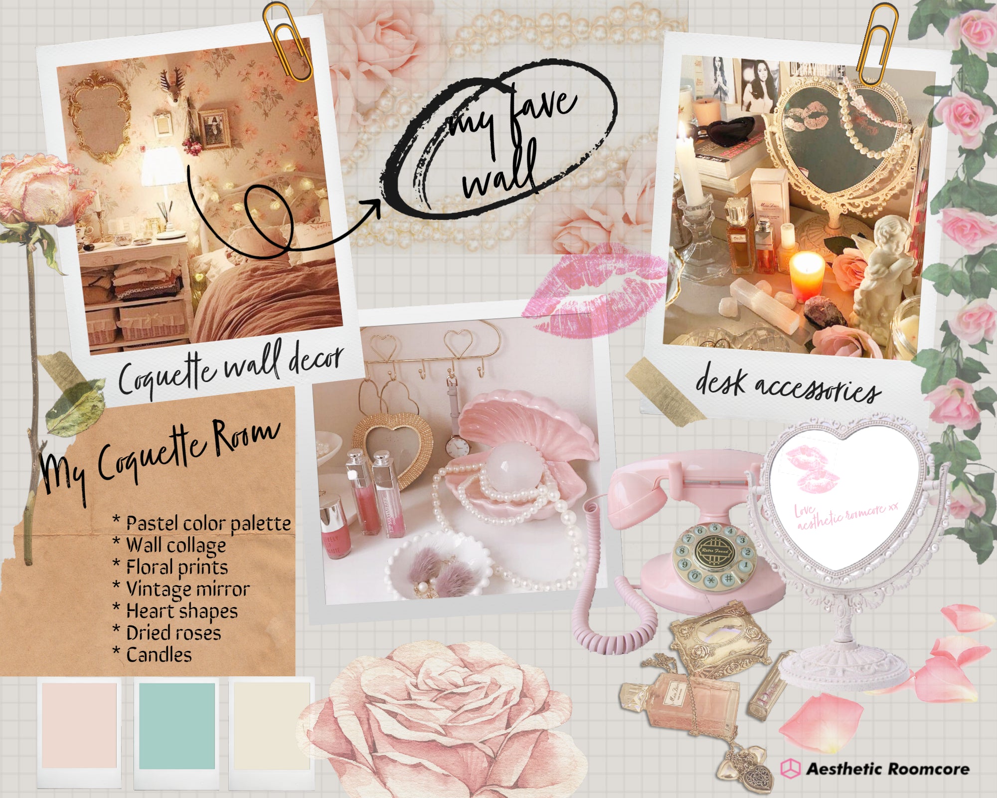 coquette room decor tips ♡ how to make your room more pinterest