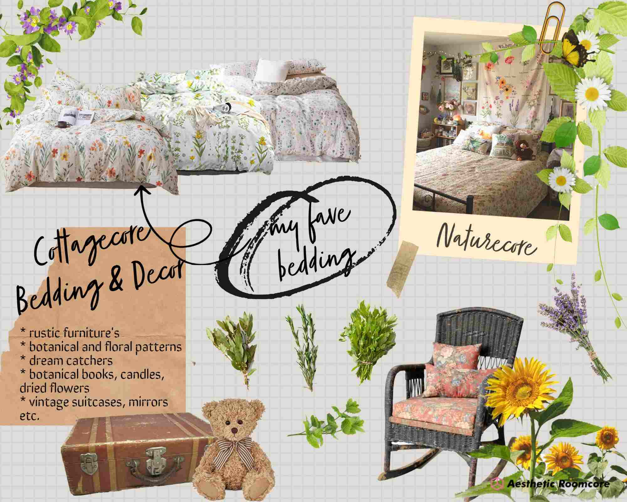 How to Create a Cottagecore Aesthetic Room | Aesthetic Room