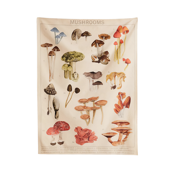 Poisonous mushroom tapestry