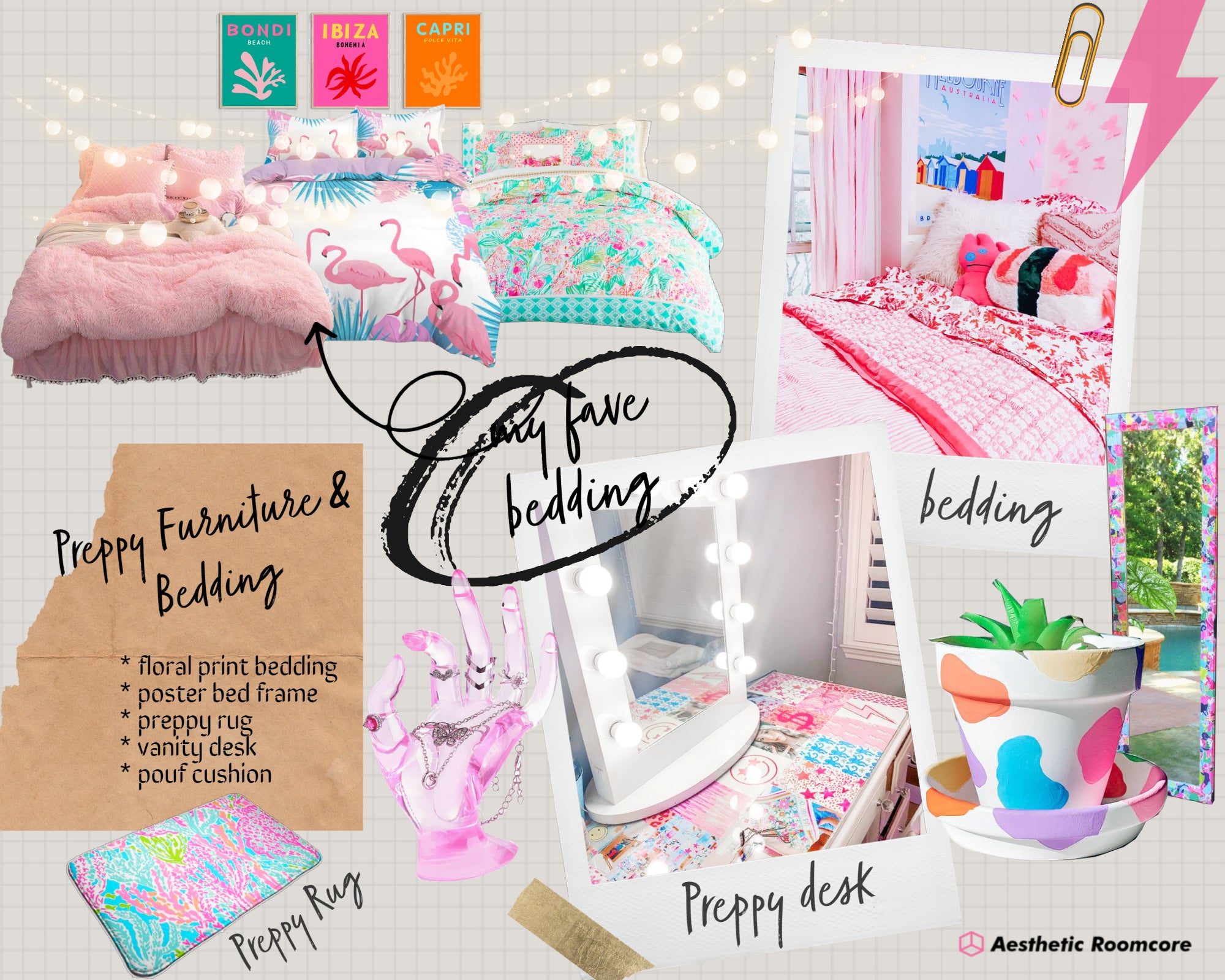 How to Create a Preppy Aesthetic Room Preppy Room Decor