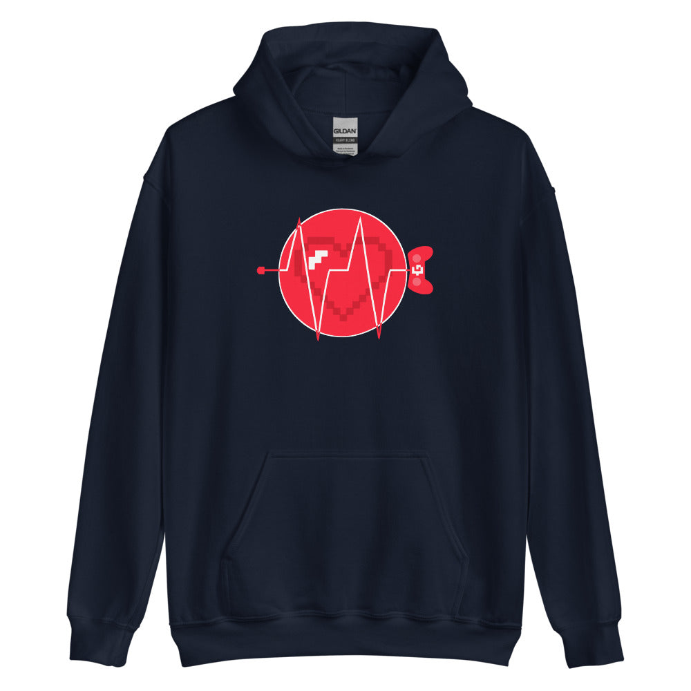 Heartbeat unisex pullover hoodie