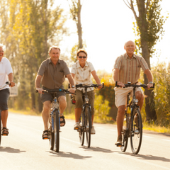 Tourenfahrrad, aufrechte sitzhaltung