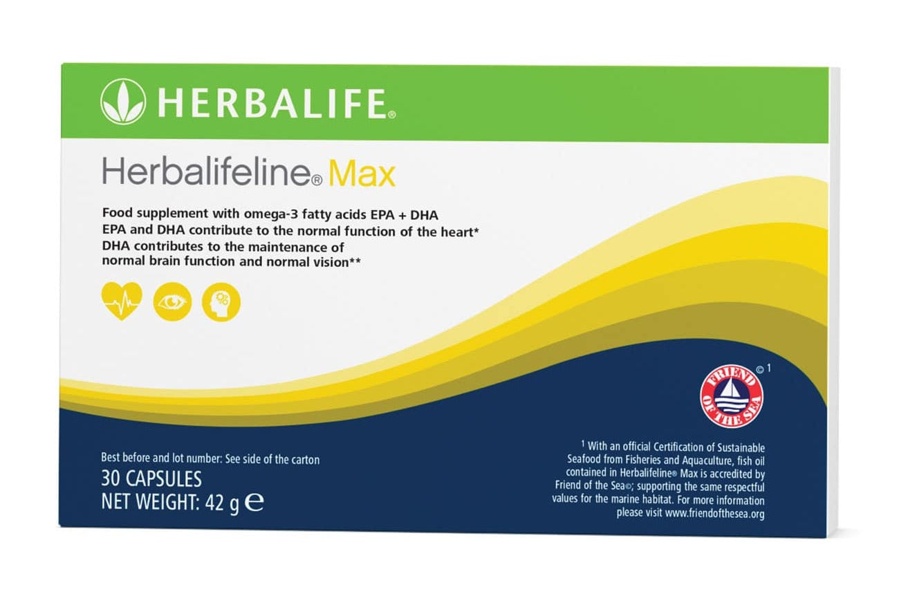 Herbalifeline Max Omega 3 Fish Oil - helps to burn fat