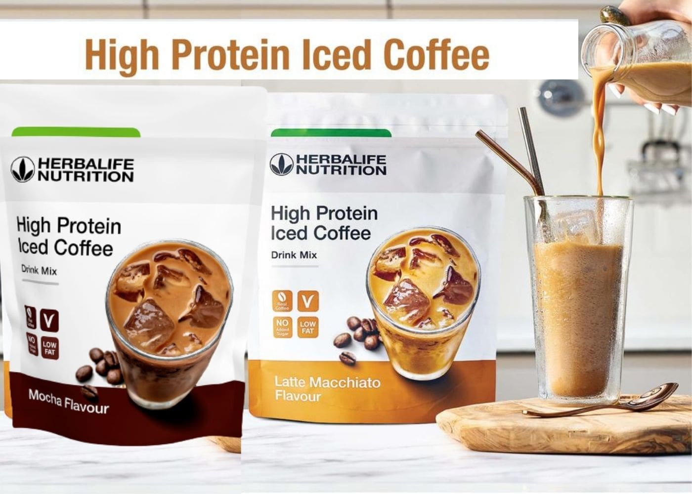 Herbalife High Protein Iced Coffee (Latte Macchiato)