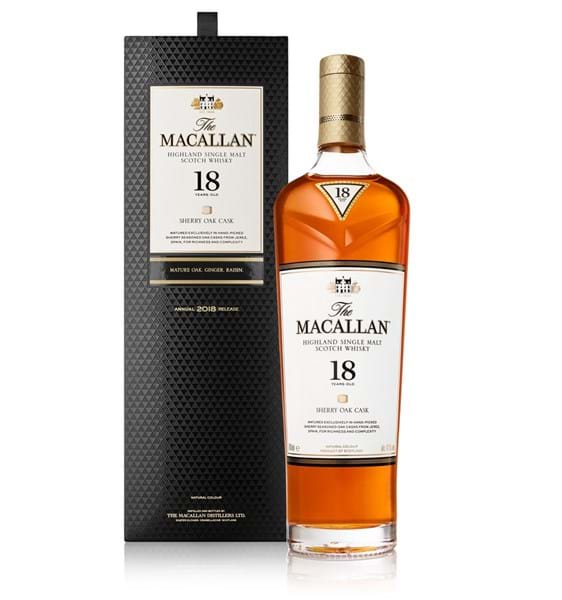 The Macallan 18 Year Old Sherry Oak Single Malt Scotch Whisky Speysid Woods Wholesale Wine