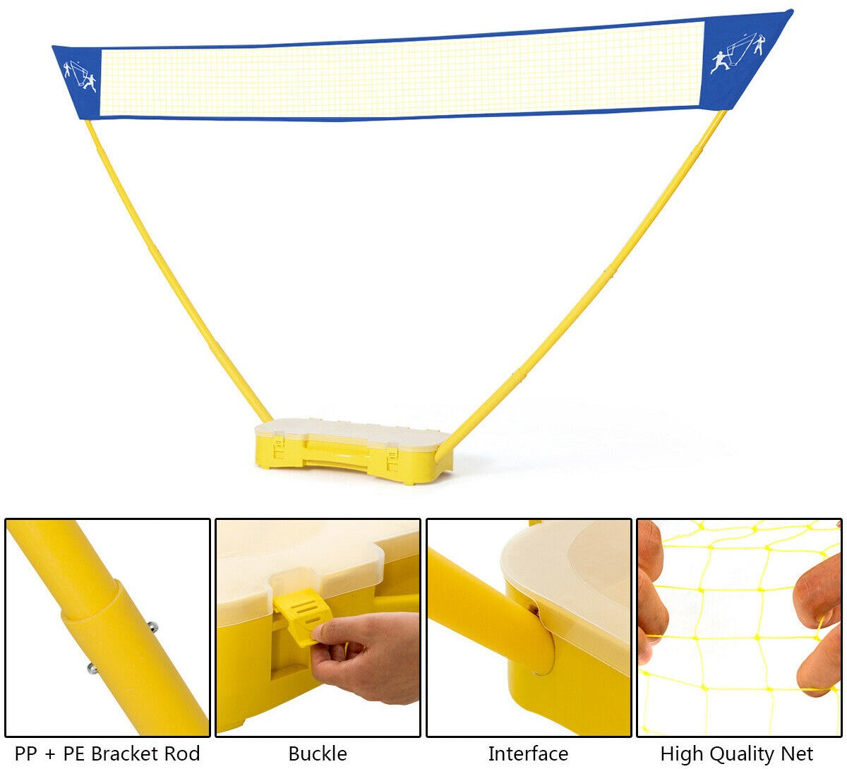 Best Portable Multi-Sport Folding Badminton Net Set