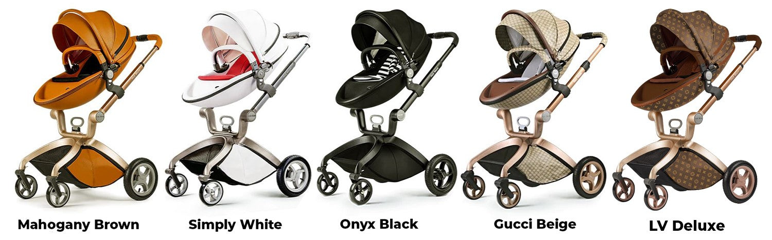 Baby Stroller 2018, Hot Mom Baby Carriage with Bassinet Combo,Brown