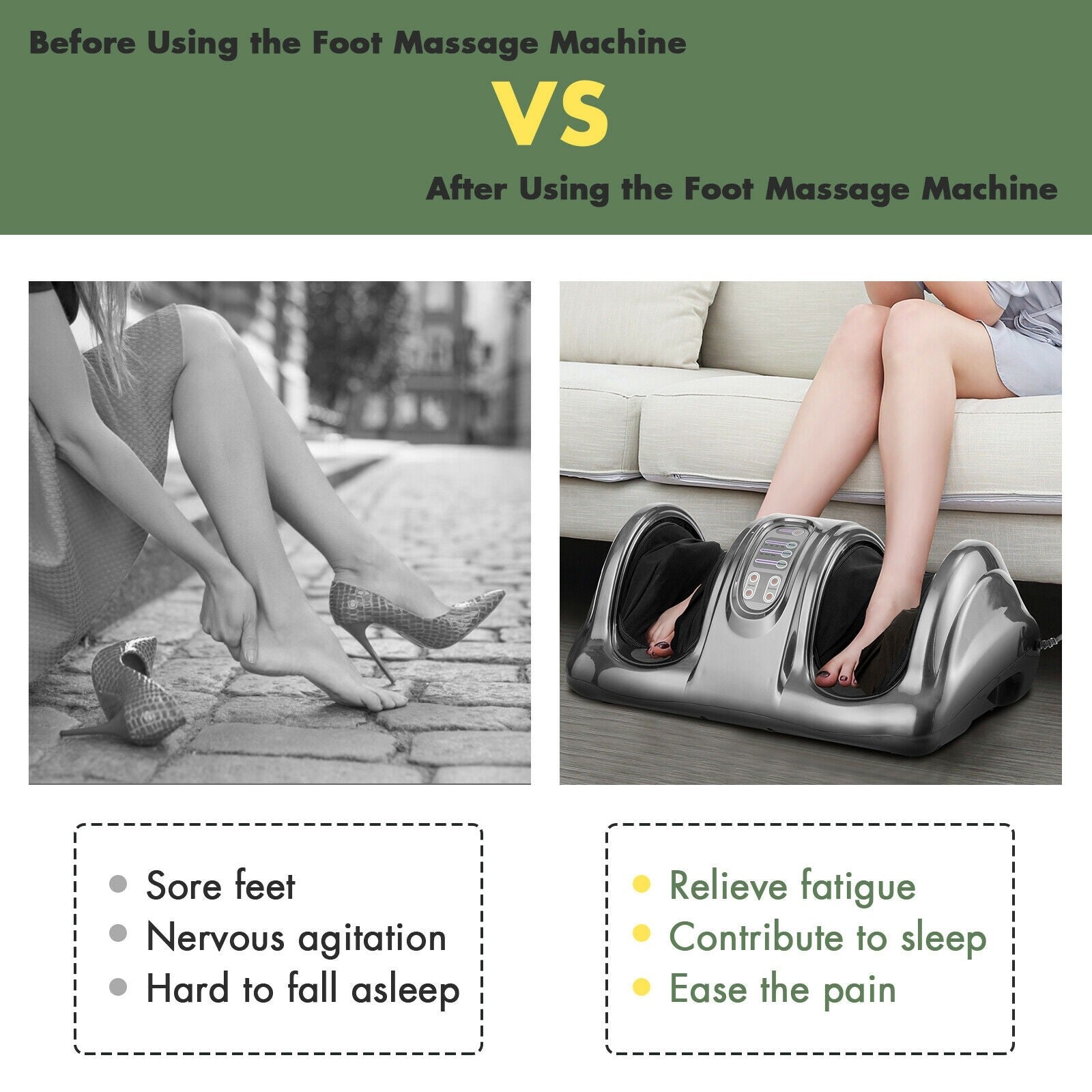 Premium All-In-One Therapeutic Deep Tissue Shiatsu Foot Massager – Avionnti