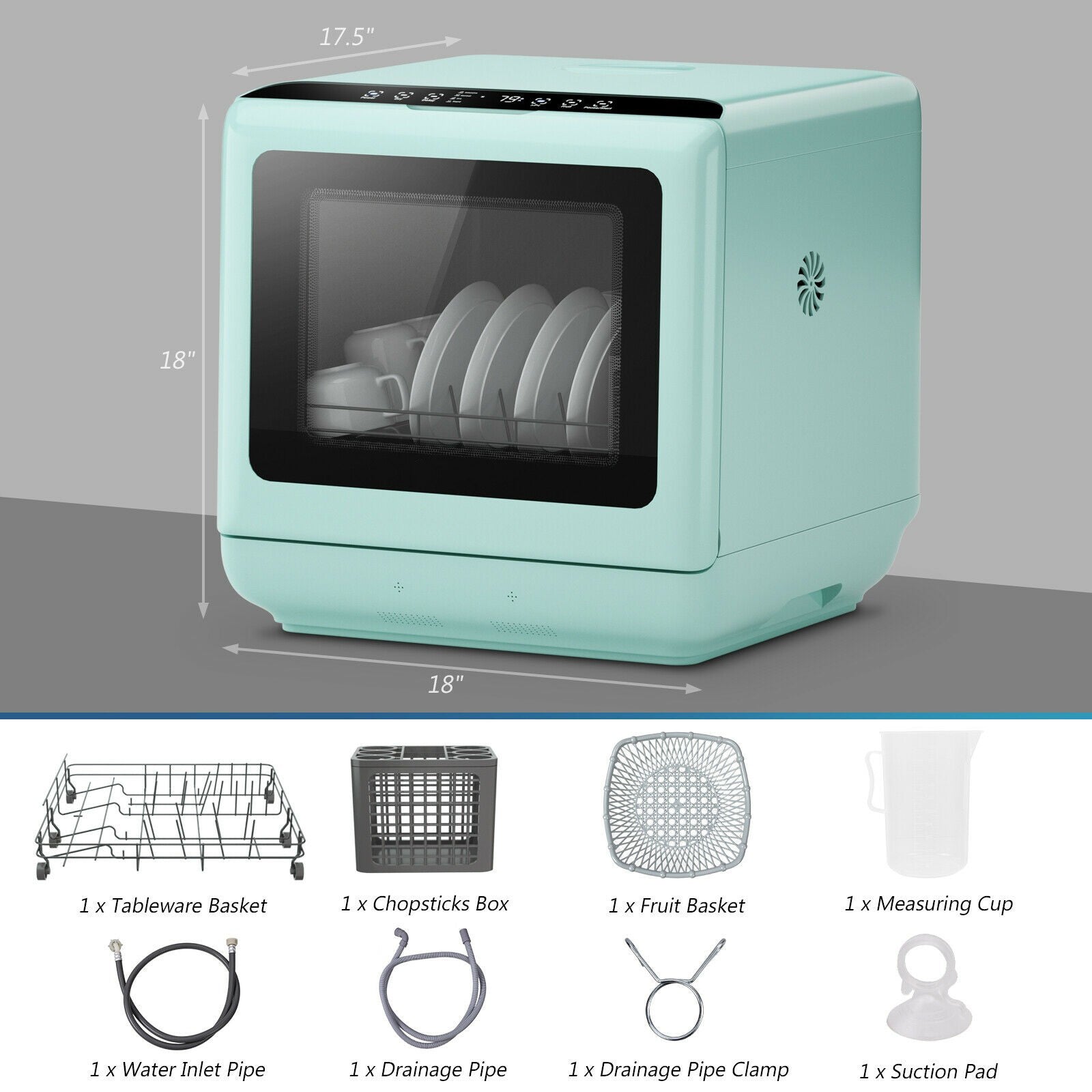 Premium Countertop Portable Dishwasher 5-Mode With Water Tank – Avionnti