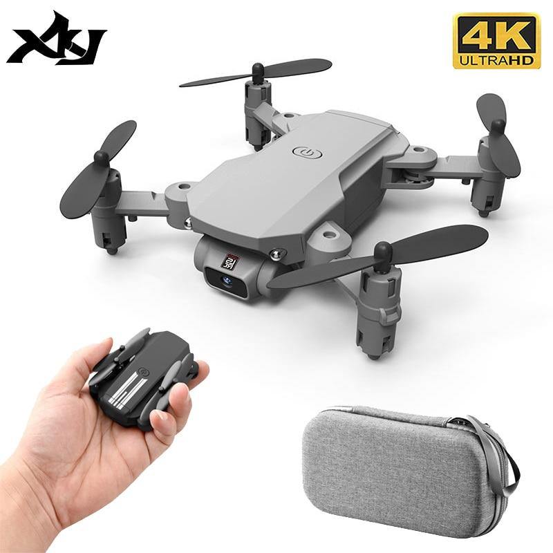 XKJ Mini Drone 4K 1080P 480P Camera RC Foldable Quadcopter WiFi Fpv Air Pressure Altitude Hold Black And Gray Dron Toy For Kids