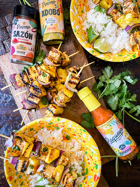 Pineapple Tofu Kabobs