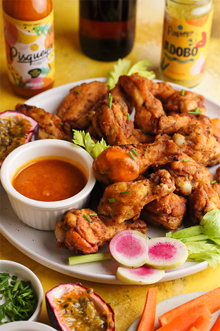 Passion Fruit Adobo Hot Wings